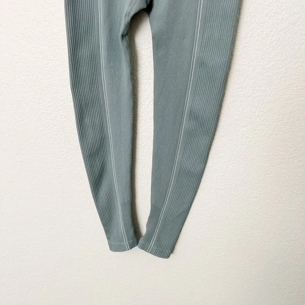[AYBL] Teal Seamless Reflex Sports Bra & Legging Matching Set Size Small S